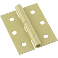 National Hardware V129 Series N115-477 Screen/Storm Door Hinge, Steel, Brass