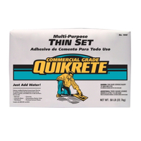 Quikrete Thin Set Series 1550-50 Multi-Purpose Adhesive, White, Granular Solid, 50 lb Bag