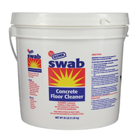 GUNK SWAB SW4 Concrete Cleaner, 25 lb Pail, Powder, Turpentine, Yellow