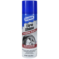 GUNK TS15 Tire Shine, 15 oz Aerosol Can, Liquid