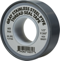 TEFLON TAPE 1/2"x260" STAINLESS