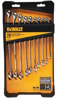 DEWALT DWMT72166 10-Piece Combination Wrench Set, Metric
