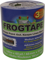 FrogTape 104957 Painter's Tape, 60 yd L, 1.88 in W, Blue