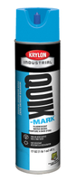 Krylon A03620004 Inverted Marking Spray Paint, Fluorescent Caution Blue, 17 oz, Can
