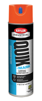 Krylon A03650004 Inverted Marking Spray Paint, Fluorescent Red/Orange, 17 oz, Can