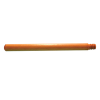 MAGNOLIA BRUSH BW-60 Broom Handle, 1-1/8 in Dia, 5 ft L, Threaded, Hardwood
