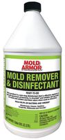 Mold Armor FG550 Mold Remover and Disinfectant, 1 gal, Liquid, Benzaldehyde Organic, Clear