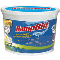 DampRid FG50FS High-Capacity Moisture Absorber, 4 lb Tub, Solid