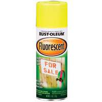 Rust-Oleum 1942830 Fluorescent Spray, Fluor Yellow, 11-Ounce
