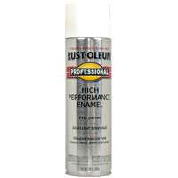 Rust-Oleum 7590838 Professional High Performance Enamel Spray Paint, Flat White, 15-Ounce