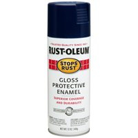 Rust-Oleum Stops Rust Spray Paint, Gloss Navy, 12-Ounce