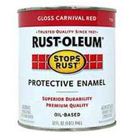 Rust-Oleum 7763502 Stops Rust, 32 oz. Quart, Gloss Carnival Red