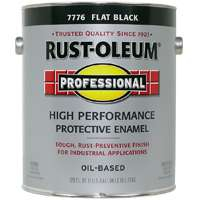 Rust-Oluem 7776-402 Professional Gallon Flat Black Enamel