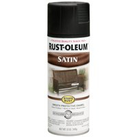 Rust-Oleum 7777830 Satin Enamel Spray, 12-Ounce, Black