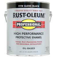 Rust-Oleum 7779 Oil-Based Enamel Paint, Gloss Black, 1 Gallon