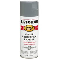 Rust-Oleum Stops Rust Spray Paint, Gloss Pewter Gray, 12-Ounce