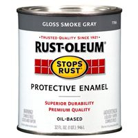 Rust-Oleum 7786502 Protective Enamel Paint Stops Rust, 32-Ounce, Gloss Smoke Gray