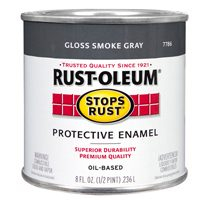 Rust-Oleum 7786730 1/2-Pint 8-Ounce Protective Enamel, Gloss Smoke Gray