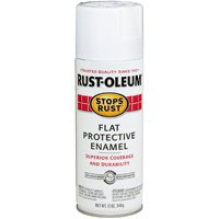 Rust-Oleum 7790830 Stops Rust Spray Paint, 12-Ounce, Flat White
