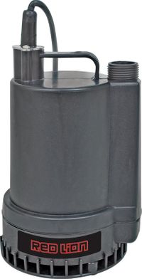 Red Lion RL-MP16 Submersible Utility Pump, 1-Phase, 2 A, 115 V, 0.166 hp, 1 in Outlet, 1300 gph