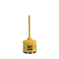 EAGLE 1200YELLOW Safety Butt Can, 5 gal Capacity, Steel, Yellow