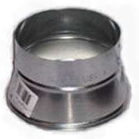 Imperial GV1200 Stove Pipe Reducer, 6 x 5 in, 26 ga Thick Wall, Black, Galvanized
