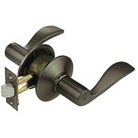 Schlage Accent Series F40 ACC 613 Privacy Lever, Mechanical Lock, Oil Rubbed Bronze, Lever Handle