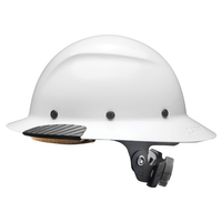 LIFT DAX Series HDF-15WG Full Brim Hard Hat, 6-Point Suspension, White, Class: G