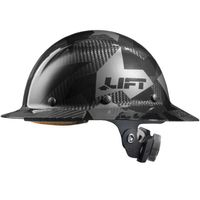 LIFT DAX Series HDC-20CK Adjustable Full Brim Hard Hat, Carbon Fiber Reinforced Resin Shell