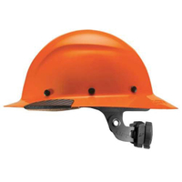 LIFT DAX Series HDF-18OG Adjustable Cap Style Full Brim Hard Hat,  High-Visibility Orange