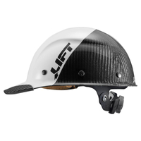 LIFT HDC50C-19WC Hard Hat, 6-Point Suspension, Carbon Fiber Shell, White, Class: C