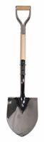 Razor-Back 40176 Chrome Plated Ceremonial Shovel with Wood Handle and Steel D-Grip