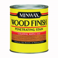 Minwax Wood Finish 222304444 Wood Stain, Satin, Colonial Maple, Liquid, 0.5 pt, Can