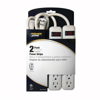 PowerZone OR7000X2 Power Outlet Strip, 6 -Socket, 15 A, 125 V