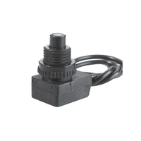 SELECTA SS103-BG Pushbutton Switch, 3 A, 125 VAC, SPST, Lead Wire Terminal, Nylon Housing Material