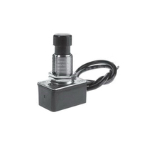 SELECTA SS105-BG Pushbutton Switch, 10 A, 125 VAC, SPST, Lead Wire Terminal, Nylon Housing Material