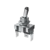 SELECTA SS114-BG Heavy-Duty Utility Toggle Switch, 10/20 A, 125/240 VAC, 1 -Position, SPST, Silver