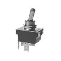 SELECTA SS116-BG Heavy-Duty Utility Toggle Switch, 10/20 A, 125/240 VAC, 1 -Position, DPST, Silver
