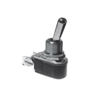 SELECTA SS204-4-BG Heavy-Duty Utility Toggle Switch, 3/6 A, 125/250 VAC, 2 -Position, SPST, Silver