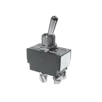 SELECTA SS207-7A-BG Heavy-Duty Utility Toggle Switch, 20 A, 250 VAC, 1 -Position, DPST