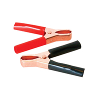 SELECTA SC-46C-BG Test Clip, 75 A, Copper Contact, Black/Red Insulation