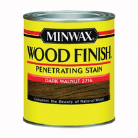 Minwax Wood Finish 227164444 Wood Stain, Dark Walnut, Liquid, 0.5 pt, Can