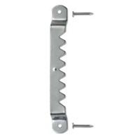 OOK 50203 Sawtooth Picture Hanger, 20 lb, Steel, Brushed Nickel