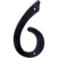 "6" 4" BLK NAIL-ON HOUSE NUMBER