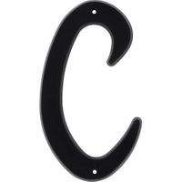 "C" 4" BLK NAIL-ON HOUSE LETTER