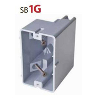 ELECTRICAL BOX PVC 1G w/SCREWS