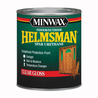 Minwax Helmsman 630500444 Spar Urethane Paint, Gloss, Liquid, Crystal Clear, 1 qt, Can