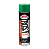 Krylon Rust Tough K00339007 Safety Spray Paint, Gloss, OSHA Safety Green, 15 oz, Can