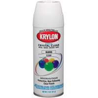 Krylon K01301A07 Acrylic Spray Paint, Gloss, Crystal Clear, 11 oz, Can