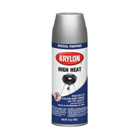 Krylon K01407777 Aluminum High Heat and Radiator Paint - 12 oz. Aerosol